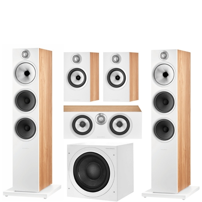 Bowers and Wilkins 603 S2 5.1 Home Cinema System (Oak) With Denon AVR-X4700H AV Amplifier - Image 2