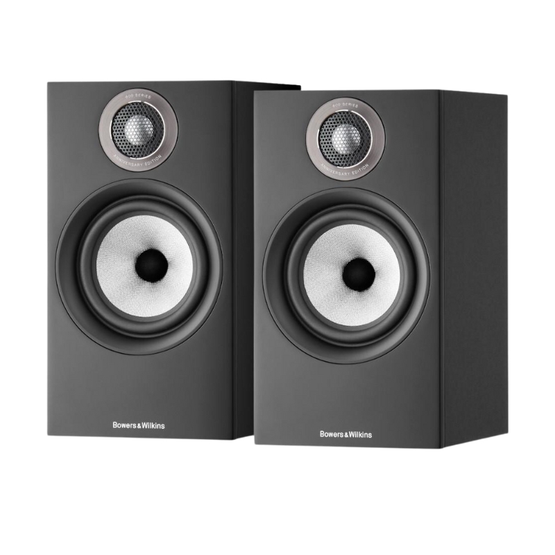 Bowers and Wilkins 607 S2 Anniversary Edition Bookshelf Speaker (Pair) (Black)