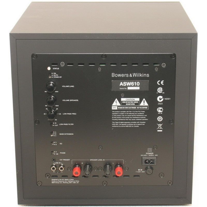 Bowers And Wilkins ASW610 Subwoofer View