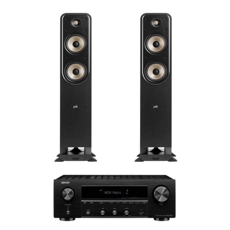 Polk ES50 Floorstanding Speakers And Denon DRA800H Network Receiver