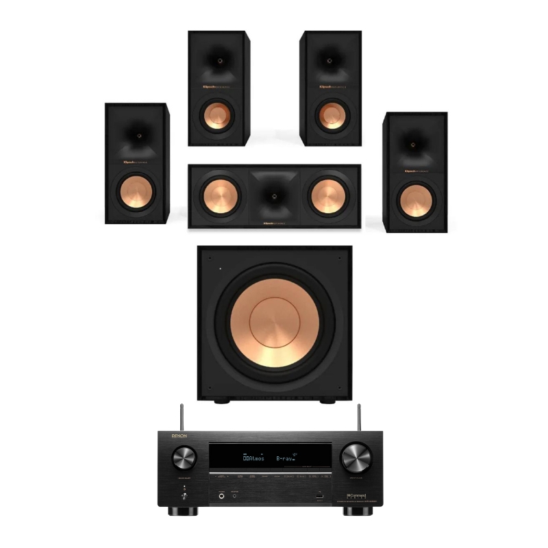 Klipsch R50M 5.1 Home Cinema Package With Denon AVR-X1700H AV-Receiver