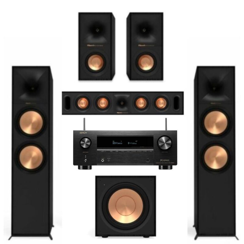 Klipsch Reference R800F 5.1 Home Theatre Package With Denon AVR-x2800H AV Receiver