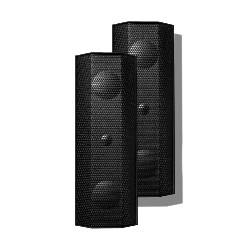 Lithe Audio iO1 120W Active Weatherproof Speaker Bundle (Black)