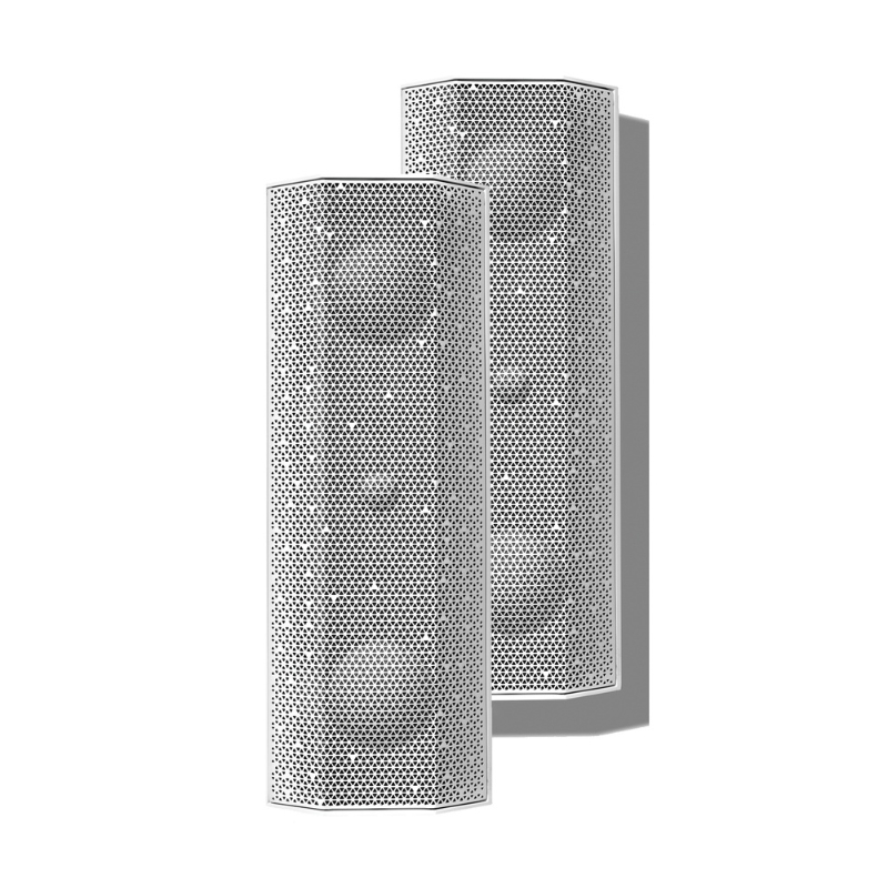 Lithe Audio iO1 120W Active Weatherproof Speaker Bundle (White)