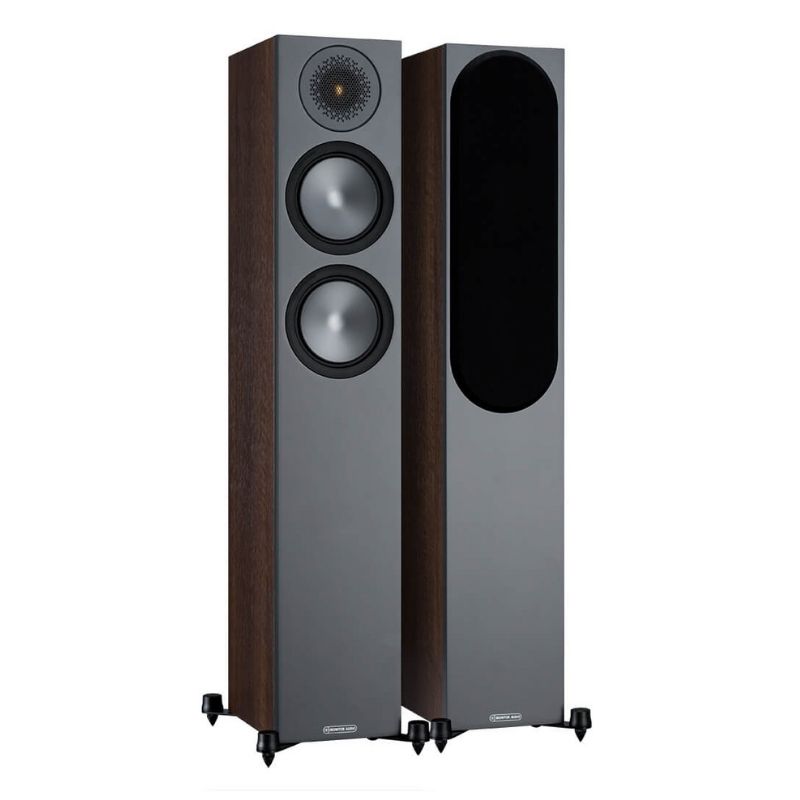 Monitor Audio Bronze 200 Floorstanding Speakers (Walnut) 6G Pair