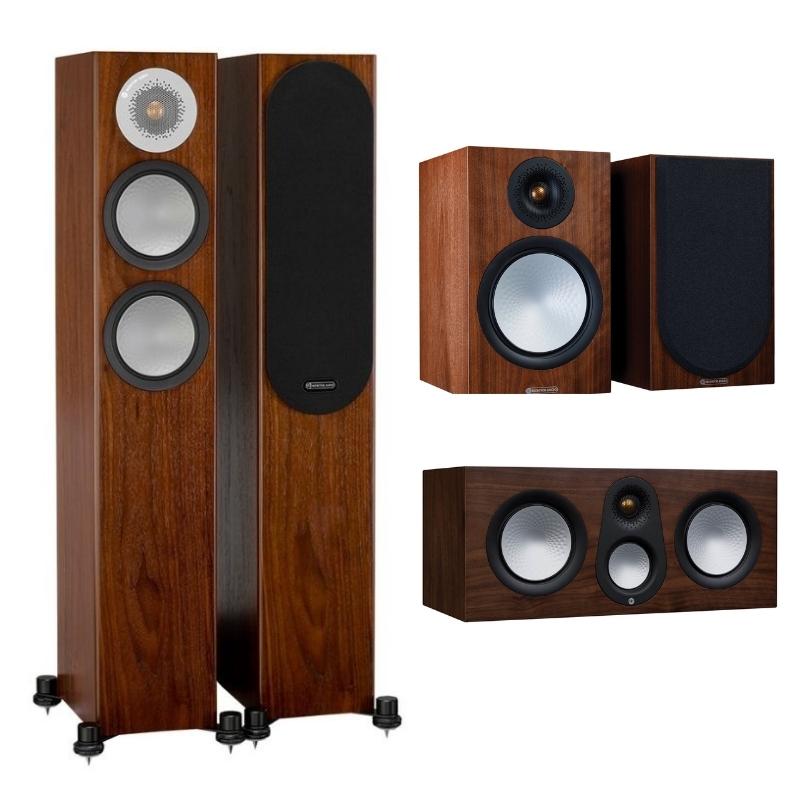 Monitor Audio Silver 200 5.0 Speaker Package (Walnut)