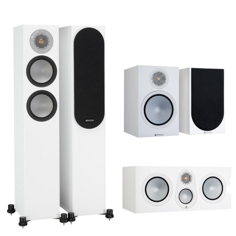 Monitor Audio Silver 200 5.0 Speaker Package (White)