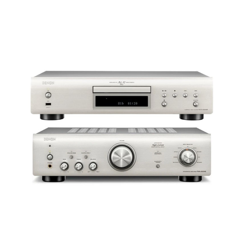 Denon PMA-900HNE Integrated Amplifier (Silver) With The Denon DCD-900NE CD Player (Silver)
