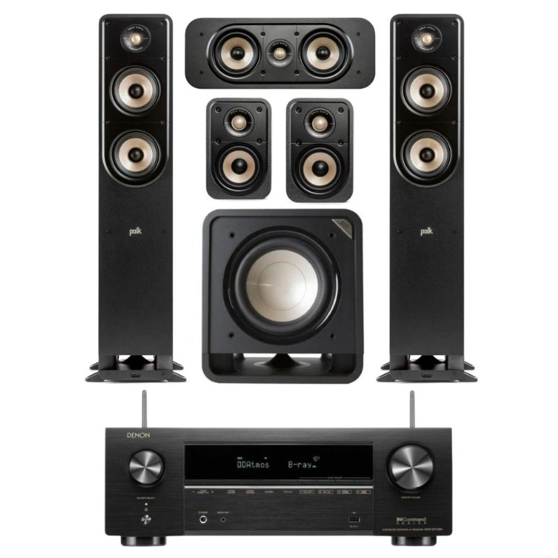 Polk Audio ES50 5.1 Home Theatre System with Denon AVR-x1700H Amplifier