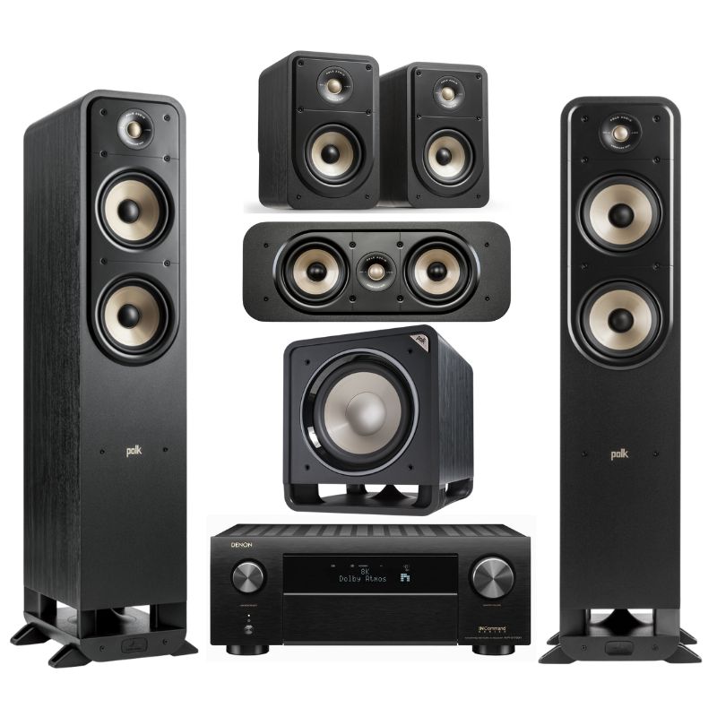Polk Audio ES55 Home Theatre With Denon AVR-x2800H Amplifier