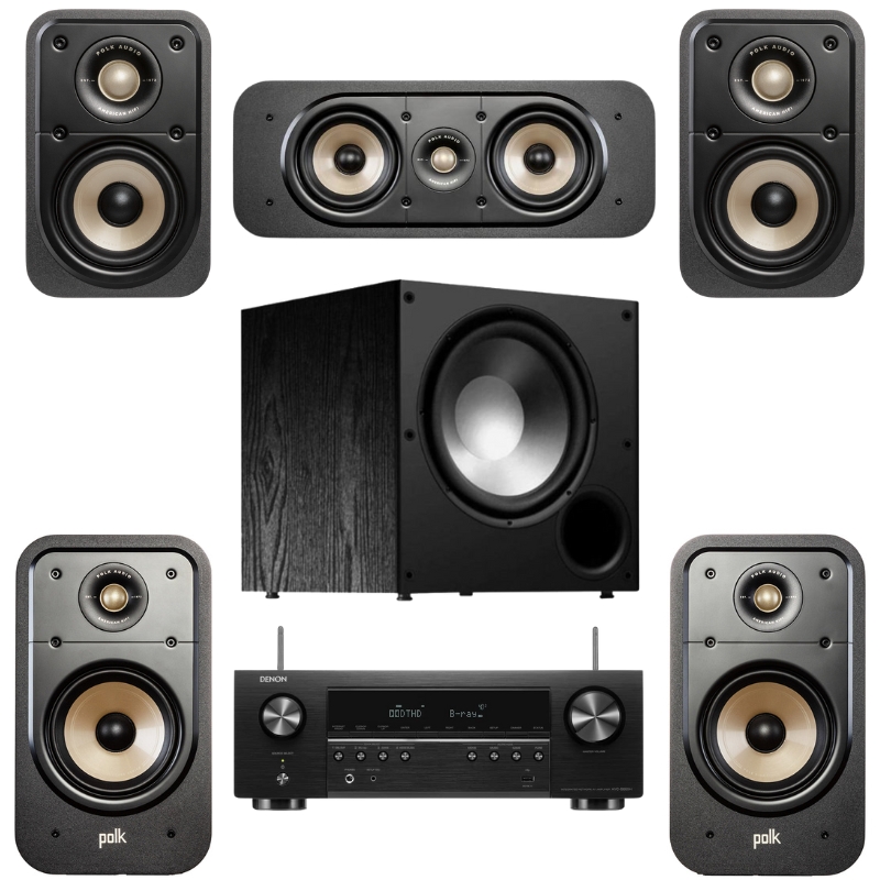 Polk ES20 5.1 Home Theatre System with Denon AVC-S660H Amplifier