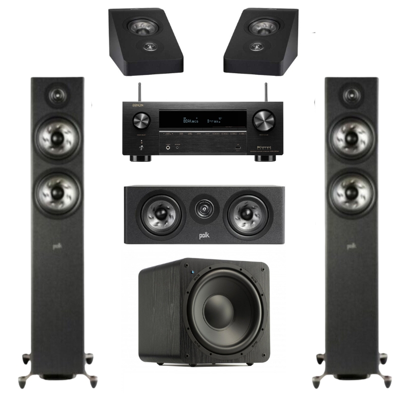 Polk Reserve R600 5.1 Home Theatre Package With Denon AVR-X2800H Receiver
