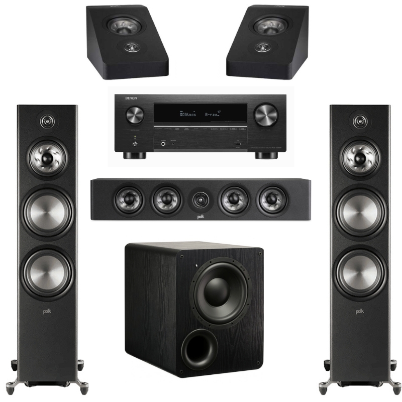 Polk Reserve R700 5.1 Home Cinema Package With Denon AVC-X3800H AV Amplifier