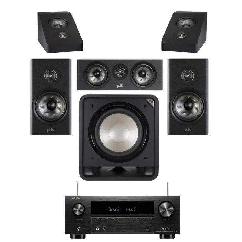 Polk Reserve R200 5.1 Home Theatre Package with Denon AVR-x2800H Amplifier