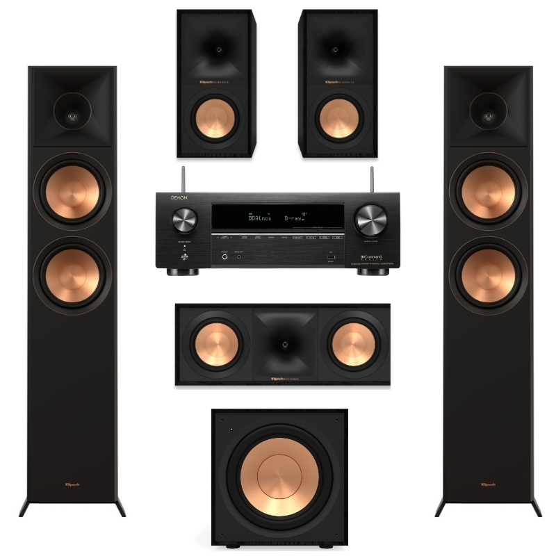 Klipsch Reference R600F 5.1 Home Theatre System And Denon AVR-X1700H AV Receiver