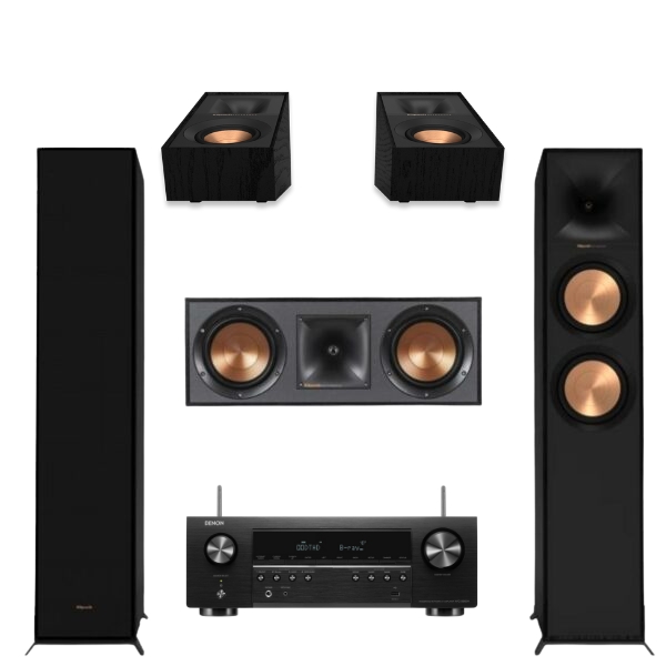 Klipsch Reference R600F 5.0 Home Theatre System And Denon AVC S660H AV Amplifier