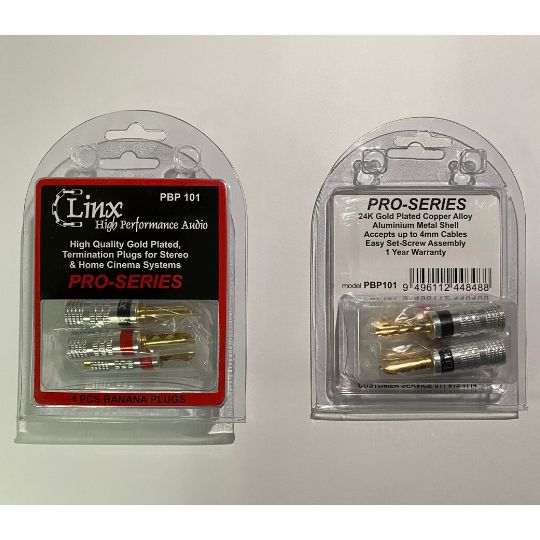 Linx Banana Plugs 1 Satchet